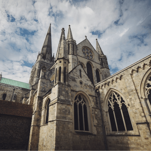 Visit Chichester Cathedral, a four-minute walk from your doorstep