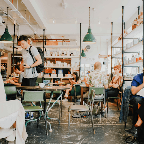 Soak up the creative spirit of Shoreditch from a local cafe