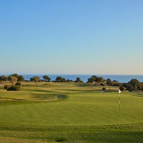Make your way around the resort's PGA international golf course