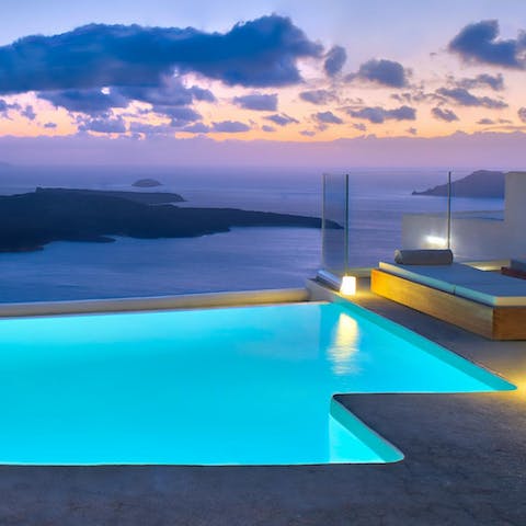 Take an evening swim with the magnificent views all around you 