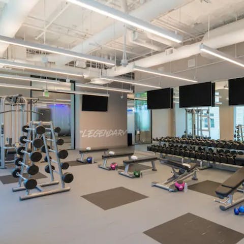 Achieve your health goals in the in-building gym