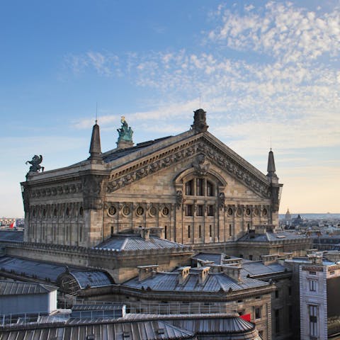 Take in a show or a tour at Palais Garnier – you can stroll there or take the metro