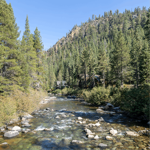 Bask in the tranquil location on Truckee River