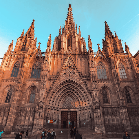 Visit Barcelona Cathedral in the historic Gothic Quarter