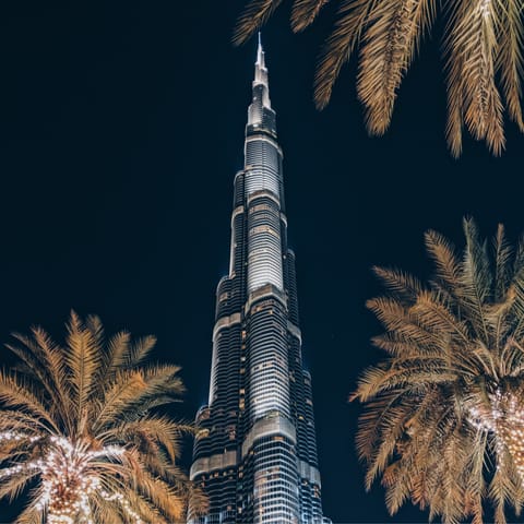 Make the trip to the Burj Khalifa, a short walk away