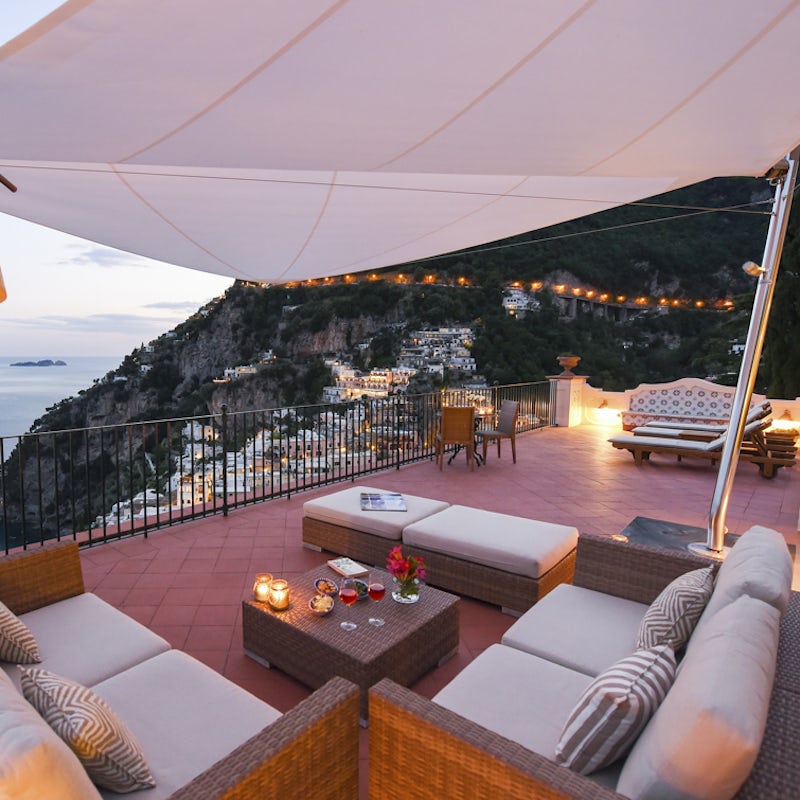 Watch the sunset from the terrace