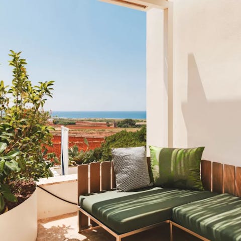 Gaze out at stellar sea views from the terrace