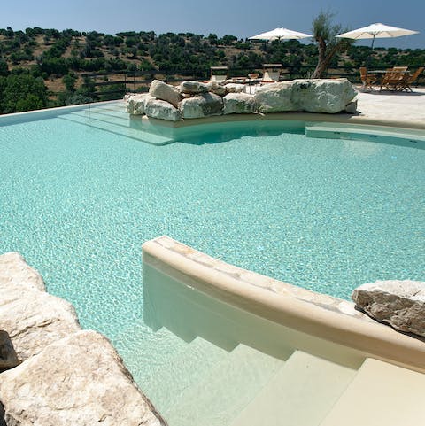 Cool off from the Sicilian heat in your communal pool