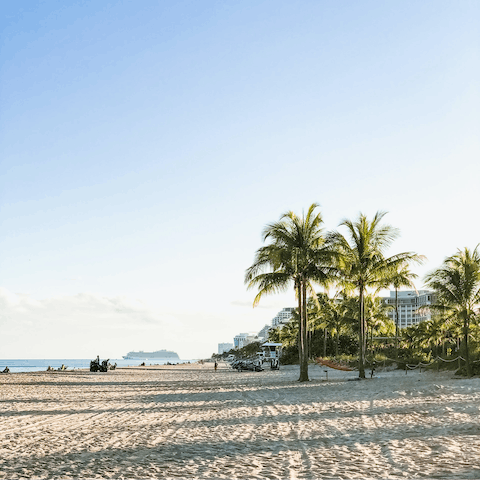 Bask in the sun at Fort Lauderdale beach, just a short walk from your doorstep