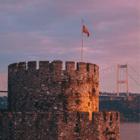 Take in the historic landmark of Rumeli Fortress – it's 650m away