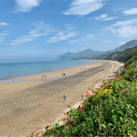 Spend the day on the Llŷn peninsula – there are a number of beaches nearby