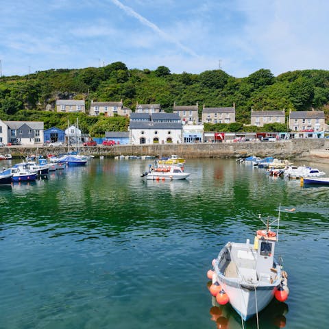 Take the seven-minute stroll into Porthleven and watch the boats to and fro