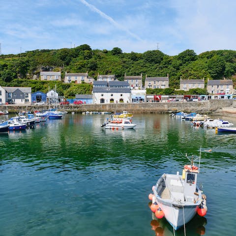 Take the seven-minute stroll into Porthleven and watch the boats to and fro