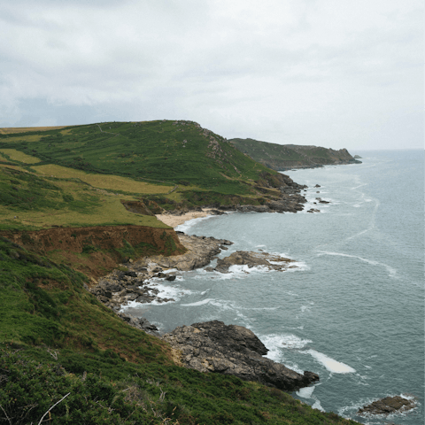 Explore the beaches and coves along the stunning Devon coast