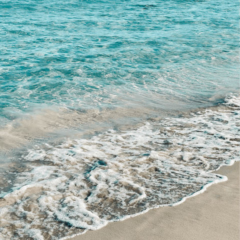 Make a day trip to Cala Benirrás and spend a day on its white powder sands, around thirty minutes' drive