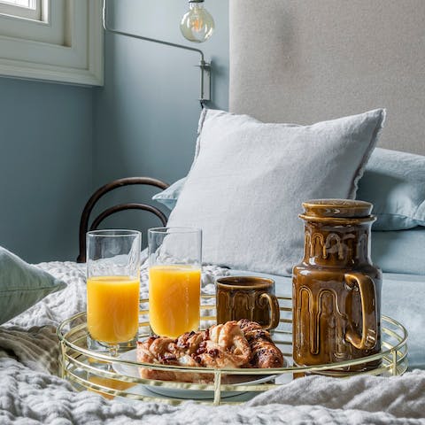 Indulge in breakfast in bed