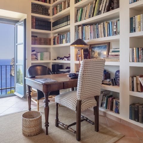Grab a book off the shelf and find yourself a secluded spot to relax