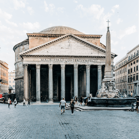 Marvel at the architectural beauty of The Pantheon 