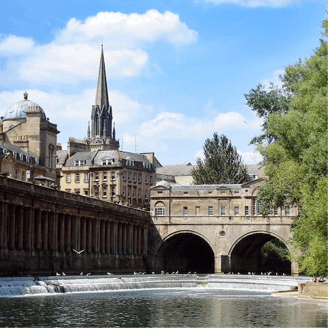 Make the fifteen-minute drive to Bath for a day in Jane Austen's city
