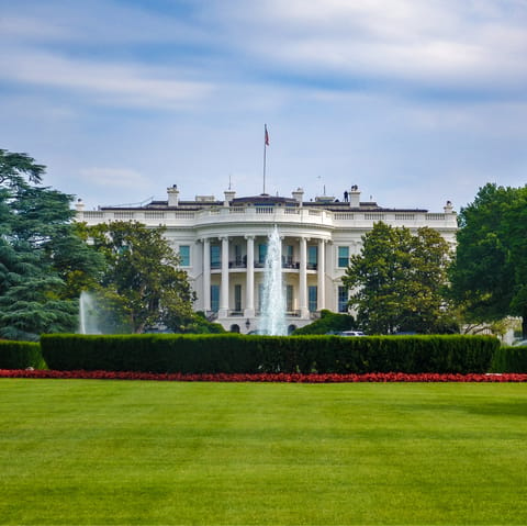 Visit the White House, just under thirty minutes away on foot