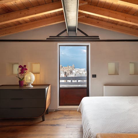 Enjoy views stretching from Ostuni's rooftops all the way to the sea