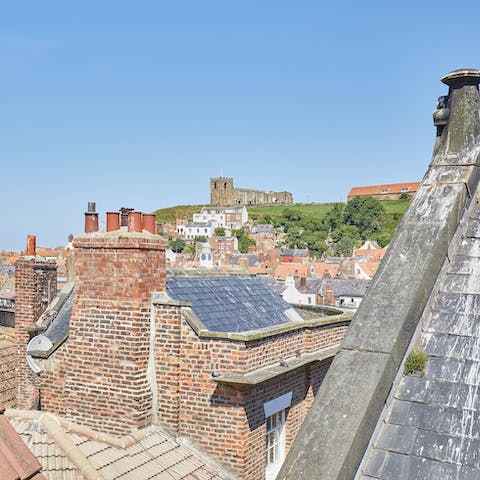 Take in views of St Mary's Church from the second bedroom's skylight
