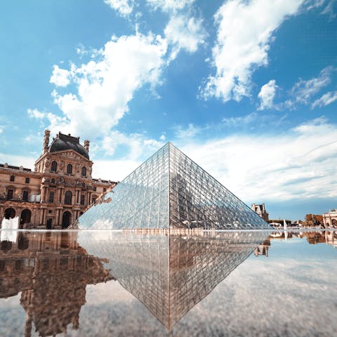 Visit the iconic artwork in Le Louvre, just a short walk away