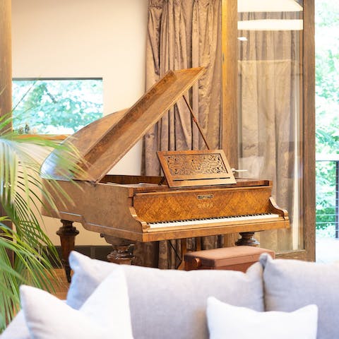 Set the soundtrack to your escape with the stunning grand piano