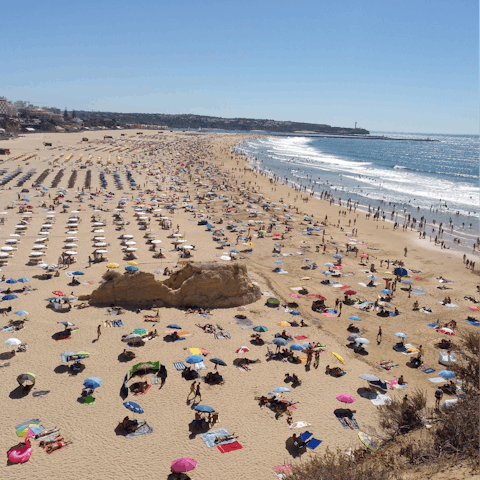 Enjoy leisurely days on Praia da Rocha, a five-minute drive away