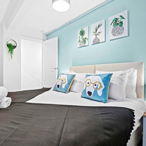 Look forward to waking up in the characterful bedrooms