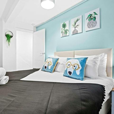 Look forward to waking up in the characterful bedrooms