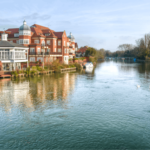 Visit nearby Windsor and its castle, a fifteen-minute drive away