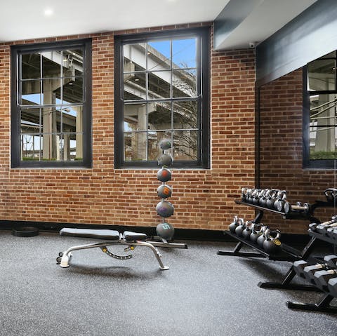 Work out in the high-tech gym