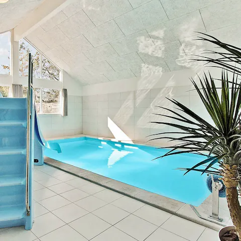 Make a splash in the indoor swimming pool