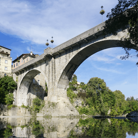 Visit the Devil's Bridge in in Borgo a Mozzano, just fifteen minutes away