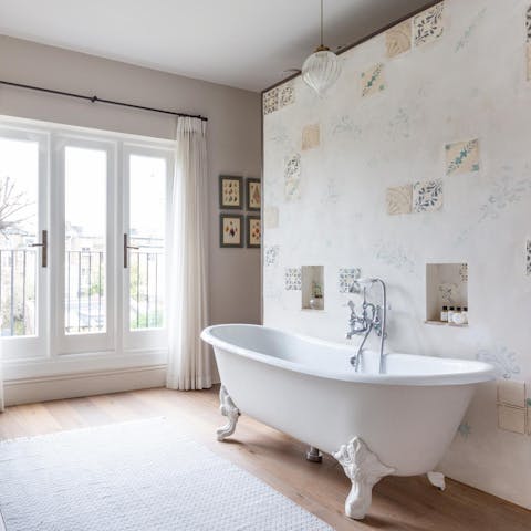 Relax in the decadent master ensuite