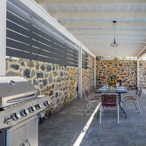 Fire up the barbecue and enjoy a relaxed family dinner under your private terrace
