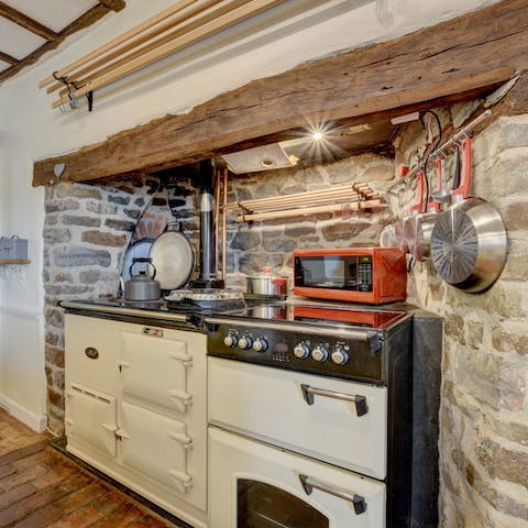 Heat the house and your meals the old-fashioned way with the Aga