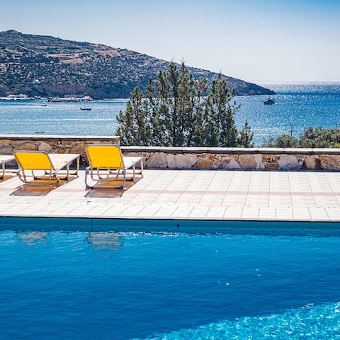 Start the mornings with a leisurely swim in your private pool