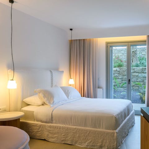 Wake up well-rested in the plush bedrooms and get ready for another day in the sun