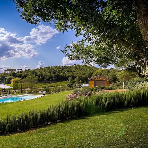 Stay in the rolling green hills of the Florentine Mugello