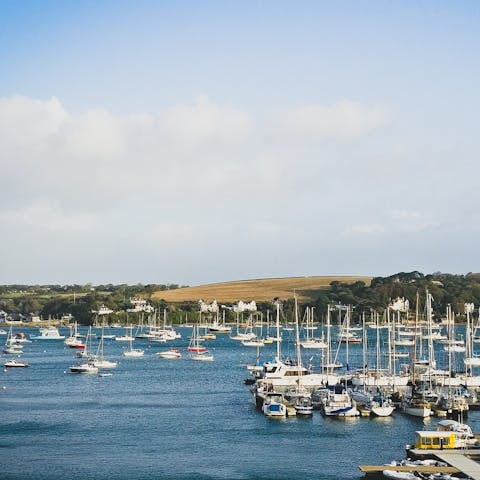 Hop in the car and head for a day trip to Falmouth, fifteen minutes away