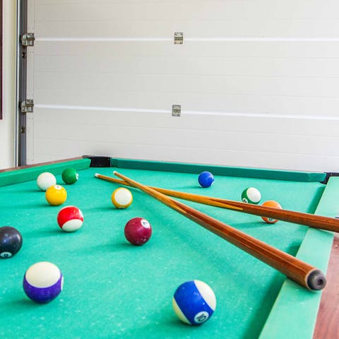 Take part in a family-wide pool or ping-ping competition