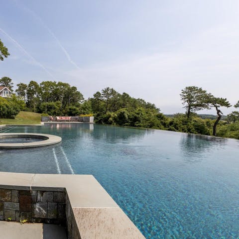 Take a dip in the incredible infinity pool
