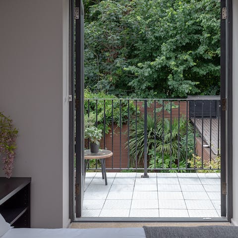 Hop onto your bedroom's private balcony for some fresh air as soon as you wake up
