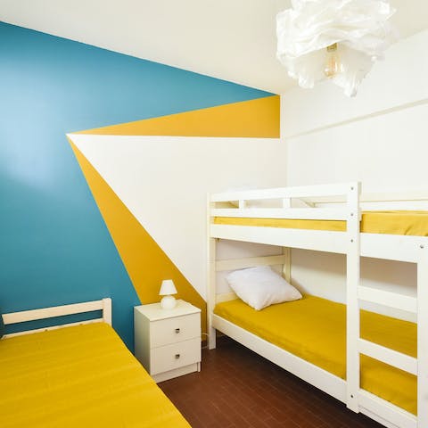 Give the kids a colourful room of their own