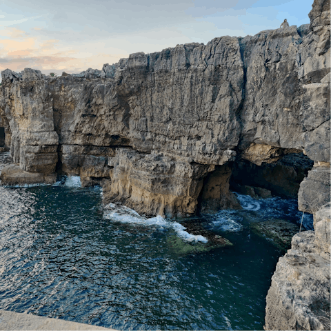 See the crashing waves at Boca do Inferno, only twenty minutes away on foot