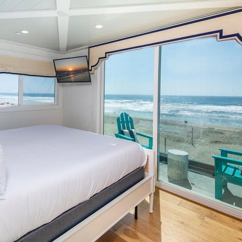 Have incredible sea views from the comfort of your own bed