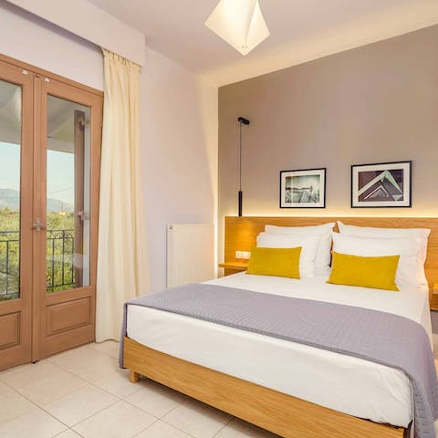 Wake up to breath-taking views of the surrounding hills