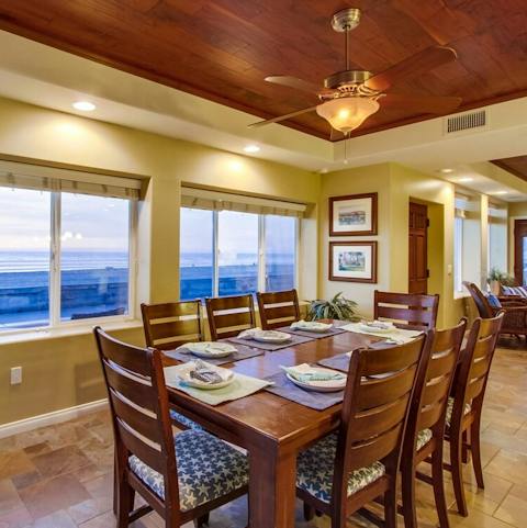 Dine with sea views